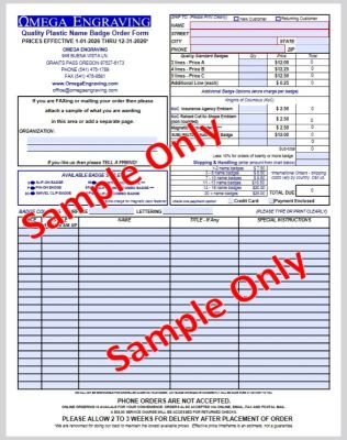 FAQ - Can I order from Omega Engraving online, as well as by paper ...